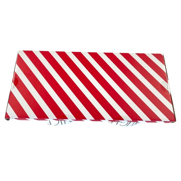 Rae Dunn Naughty & Nice Holiday 6" Pet Bowl Gift Set White w/Black Lettering NIB - Picture 6 of 7